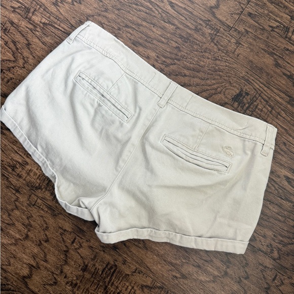 ABERCROMBIE & FITCH Vintage Low Rise Khaki Shorts Micro Mini Shorts Cargo Sz 8 - Picture 3 of 6